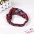 Famous style hair with wild simple cross hair band hoop scarf hair accessories