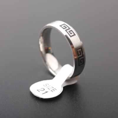 Pudding Station Domineering Men's Ring Titanium Steel Ring Trendy Boys Ring Couple Ring Ten Yuan Boutique