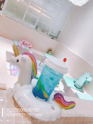 Unicorn inflatable cup care flamingo cup care coasters inflatable drink care