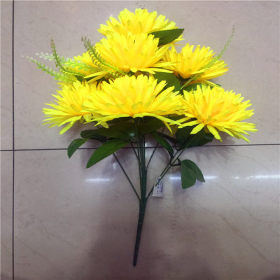 Simulation flower wholesale Simulation chrysanthemum high - grade qingming flower sacrifice flower 9 slender pine needle