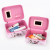 Korean version of high-quality waterproof pu cosmetic box bright box square box Ms. cosmetics case two sets
