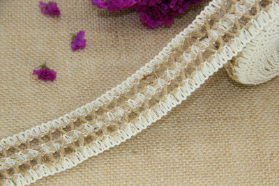 Hollow cotton and linen hollow cotton and linen lanban linen decorative materials accessories DIY hemp rope