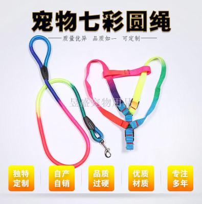 Pet nylon round rope Golden Husky Dog leash Pet supplies