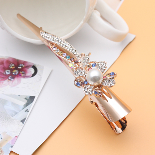 Alloy Ox Horn Hairclip Large Tweezers Headdress Duckbill Clip Hair Accessories 10 Yuan Boutique Supply