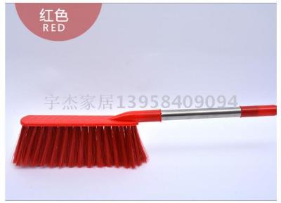 Stainless steel handle dust - o brush large sweeping machine brush long handle dust - brushing brush plastic cap cleaning brush