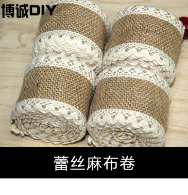 Handmade christmas craft linen roll lace linen roll lace linen with wedding dress