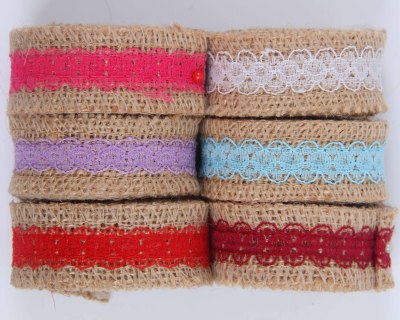 Color linen lace lace color craft linen linen christmas craft linen roll