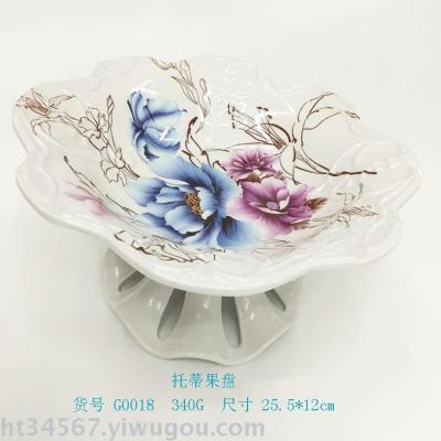 Factory direct sales of melamine hollow fruit plate G0018