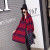 Autumn and Winter Two-Flower Scarf Korean Style Reversible Cashmere Long Tassel Thickened Shawl