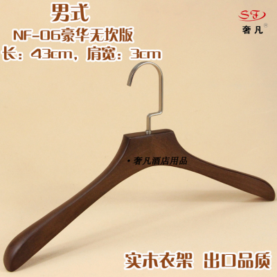 Retro solid wood wooden hanger high - end clothing store hotel display hanging hanger