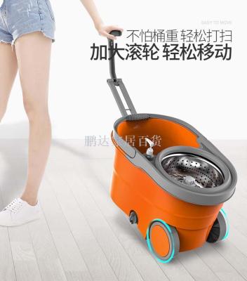 Factory direct sports car rotation double drive mop cloth god mop floor home mop mop bucket