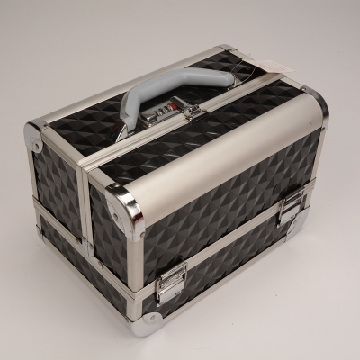 Guanyu high - grade aluminum double open dressing box creative water cube hand - made cosmetics storage box custom