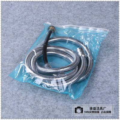 Brushed stainless steel plated pipe encryption shower hose shower nozzle connecting pipe