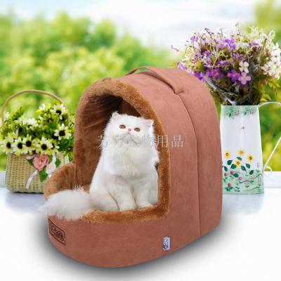 Factory direct sales open - style plush pet room autumn winter warm Mongolian cat kennel dog kennel