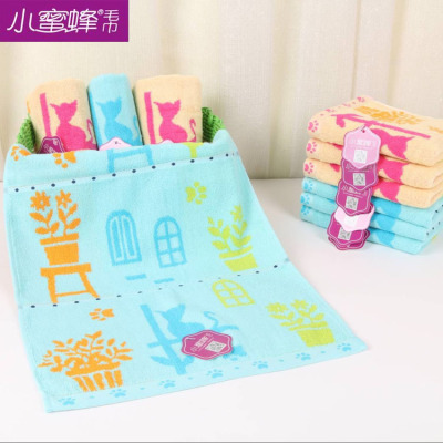 New towel absorbent towel cotton towel towel wholesale small bee brand