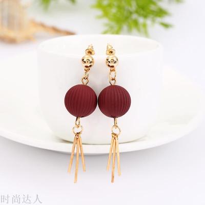 Korean version of new personality long earrings wholesale ladies fashion earrings