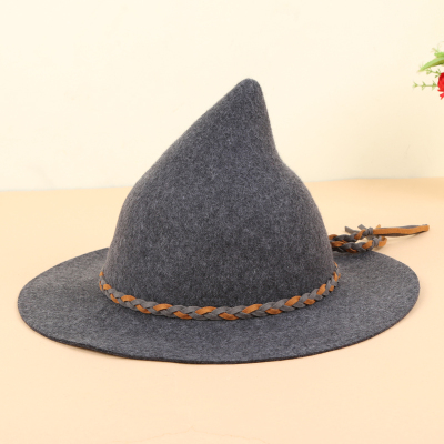 2017 autumn and winter south Korean version of the woolen witch hat with the hat felt hat and hat children.