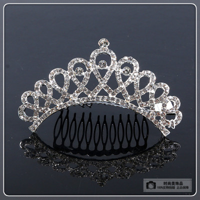 Bride accessories hair comb crown rhinestone hair accessories wedding dress accessories