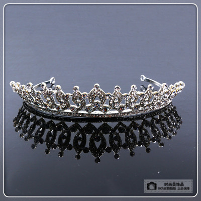 Bride crown headdress Rhinestone Princess children hair ornament wedding dress small crown