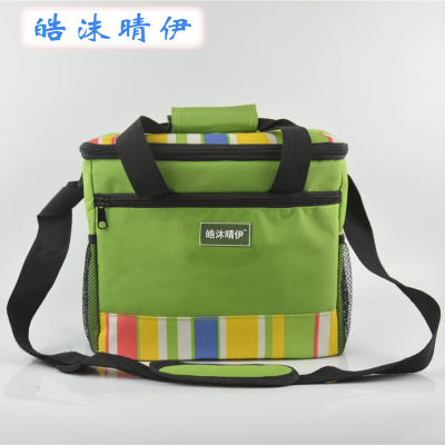 Manufacturers Direct Travel Striped Cooler Bag Oxfords Lunch Bag Outdoor Picnic lunch box