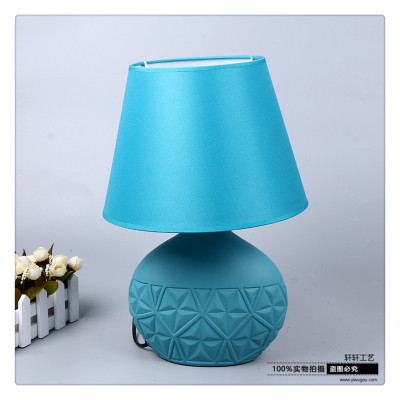 Desk lamp new color handicraft desk lamp household adornment is decorated with ceramic lamp soft decoration.