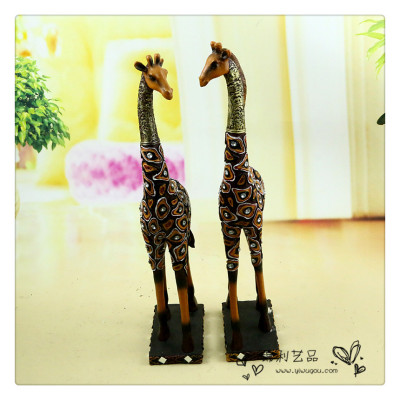 Resin crafts outdoor simulation animal simulation giraffe furnishings