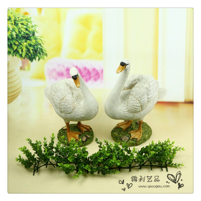 Resin duckling living room, study, bedroom, furniture rack, counter decoration, furnishing household accessories