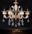 Factory direct European zinc alloy candle crystal chandelier LED living room duplex building jade stone chandelier