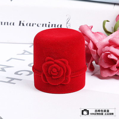 Red rose ring box valentine's day gift personality creative jewelry box proposal wedding ring box