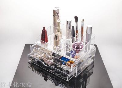 Qiaofeng large crystal cosmetic box collection multi-functional cosmetic box sf1302-2