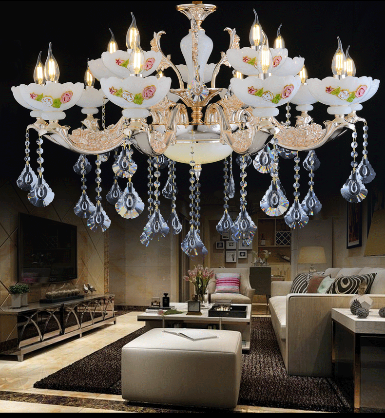 Factory direct sales LED crystal chandelier candle chandelier hotel lobby villa special candle lighting