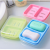 Two-Grid Waterproof with Lid Soap Box Double-Grid Soap Dish Drain Plastic Soap Box