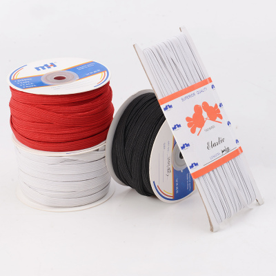 Imported Latex Silk Flat Elastic Band Black and White Horse Belt Elastic Rubber Band DIY Accessories Clothing Accessories