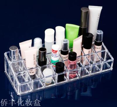 Qiao feng transparent crystal 24-lattice stain holder plastic box sf-1034
