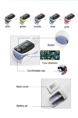 Pulse oximeter blood glucose meter portable finger clip oximeter medical device.