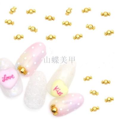 Japan's new metal nail decoration therapy alloy nail came down on Halloween candy