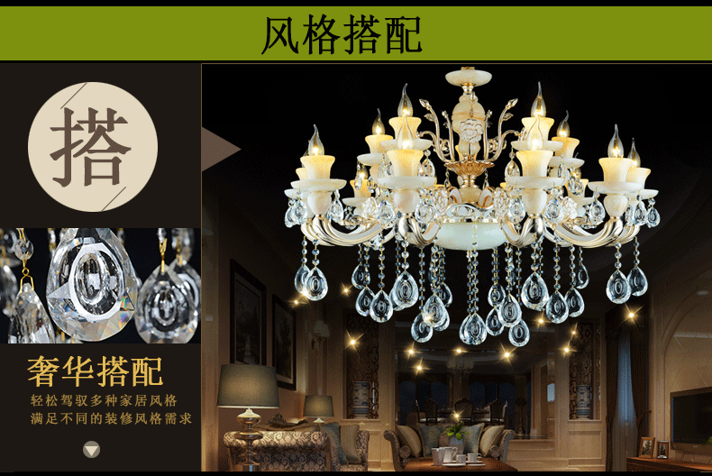 Factory direct crystal chandelier glass chandelier candle chandelier LED chandelier spot
