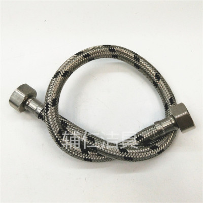 Black braided wire stainless steel wire braided tube black flower tube hot and cold water hose