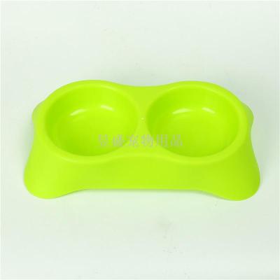 Pet bowl Pet stainless steel dog bowl plastic dog bowl plastic cat bowl dog bowl