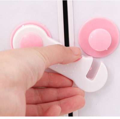 Children's Safety Lock Refrigerator Unlocking Wardrobe Protective Safety Lock Anti-Clamp Hand Drawer Lock