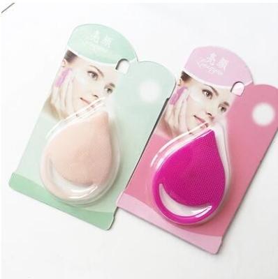 The new silicone wash face fluttering ultra-soft water drops wash your face brush black head makeup remover brush