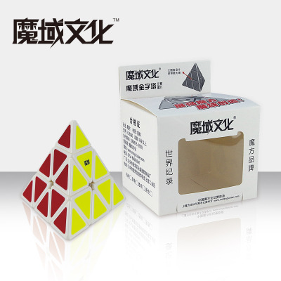 Manufacturer direct selling magic domain competition level alien pyramid magic cube pyramid (white bottom)