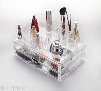 Qiao feng plastic storage box set multi-functional cosmetic box desktop grain box 1302b-2