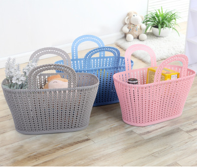 New shelves plastic imitation soft storage basket shopping basket basket basket of fruit and vegetable basket