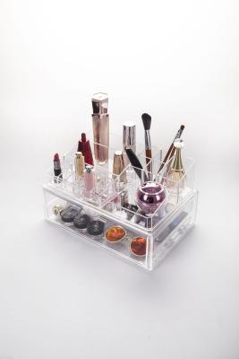 Qiao feng transparent jewelry box with large size cosmetics box drawer 1302b-1