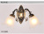 Factory direct sales LED glass wall lamp living room aisle TV wall bedroom bed double head wall lamp spot