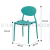 Nordic Plastic Dining Chair Adult Backrest Plastic Office Chair Creative Coffee Shop Hotel Chair Outdoor Sun Chair