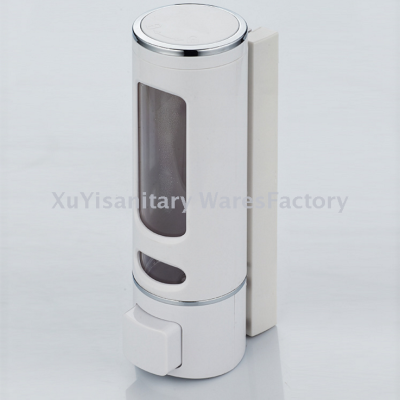 Factory direct ABS manual soap dispenser, hotels to the fluid bottle white matte plating wholesale