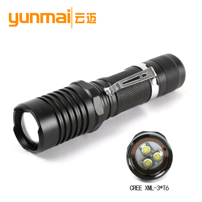 Long-range telescopic zoom  3T6 light the Torch light flashlight LED outdoor lighting T6 flashlight