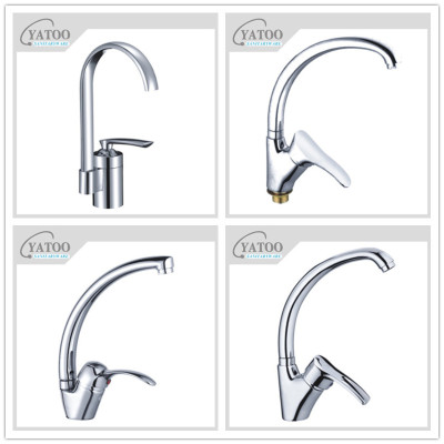 Vertical long hot and cold faucet lavatory faucet sink the kitchen sink faucet